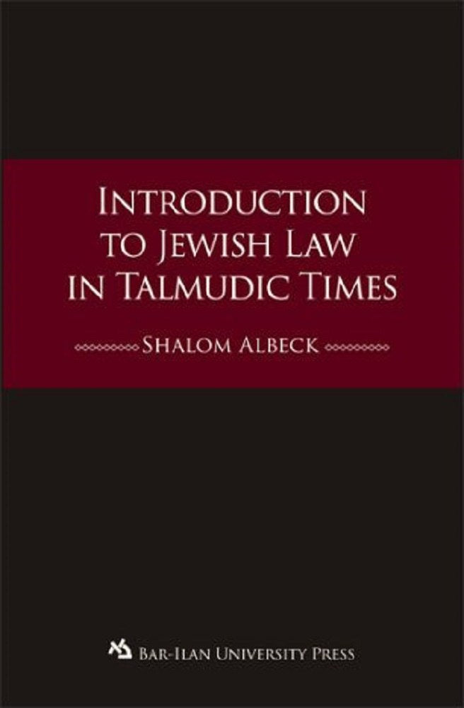 Introduction to Jewish Law in Talmudic Times