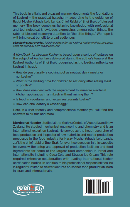 A Handbook for Keeping Kosher