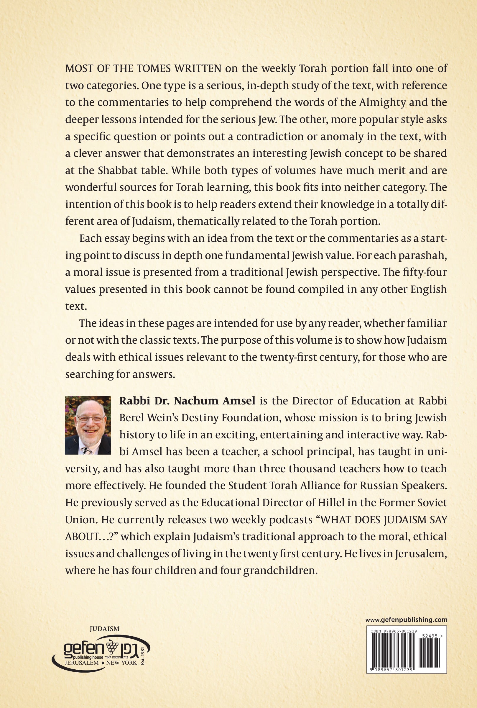 Jewish Values in the Torah Portion